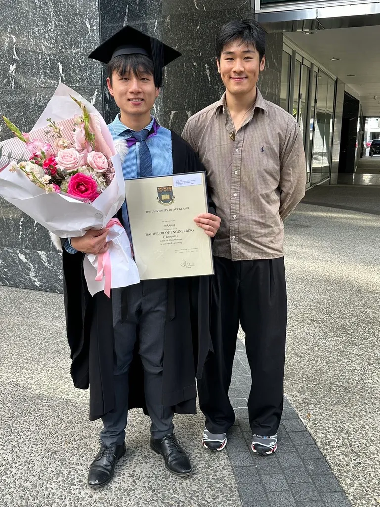 Graduated from the University of Auckland